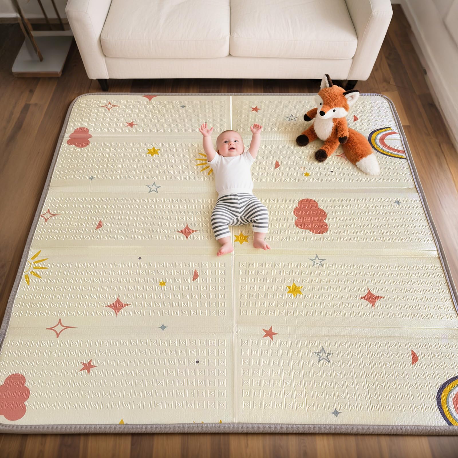 Amazon.com : Mallify Extra Large Foldable Play Mat, Reversible